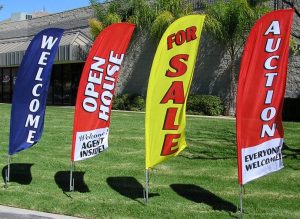 custom promotional flag signs